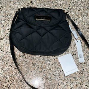 Marc Jacobs black fabric quilted purse